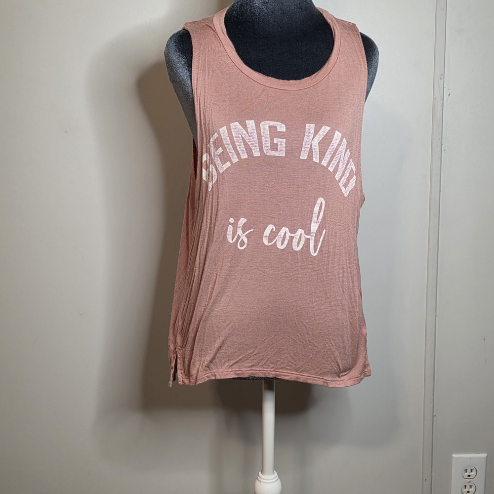 Altar'd State Mauve Pink 'Being Kind Is Cool' Tank